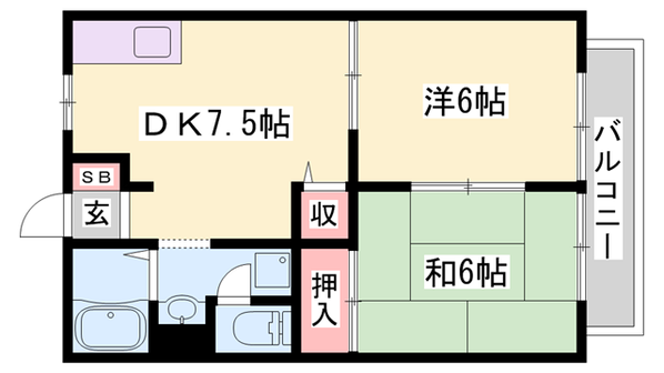 朝霧駅 徒歩15分 2階の物件間取画像